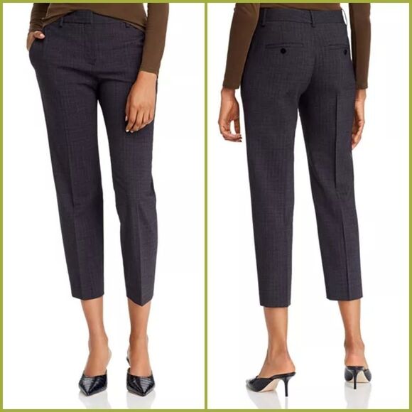 Theory Wool-Blend Cropped Pants Size 2 - Picture 1 of 12